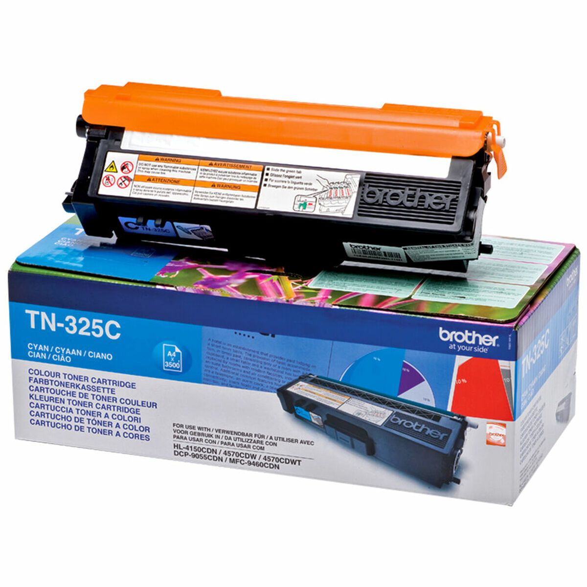 Tóner Original Brother TN-325C Cian
